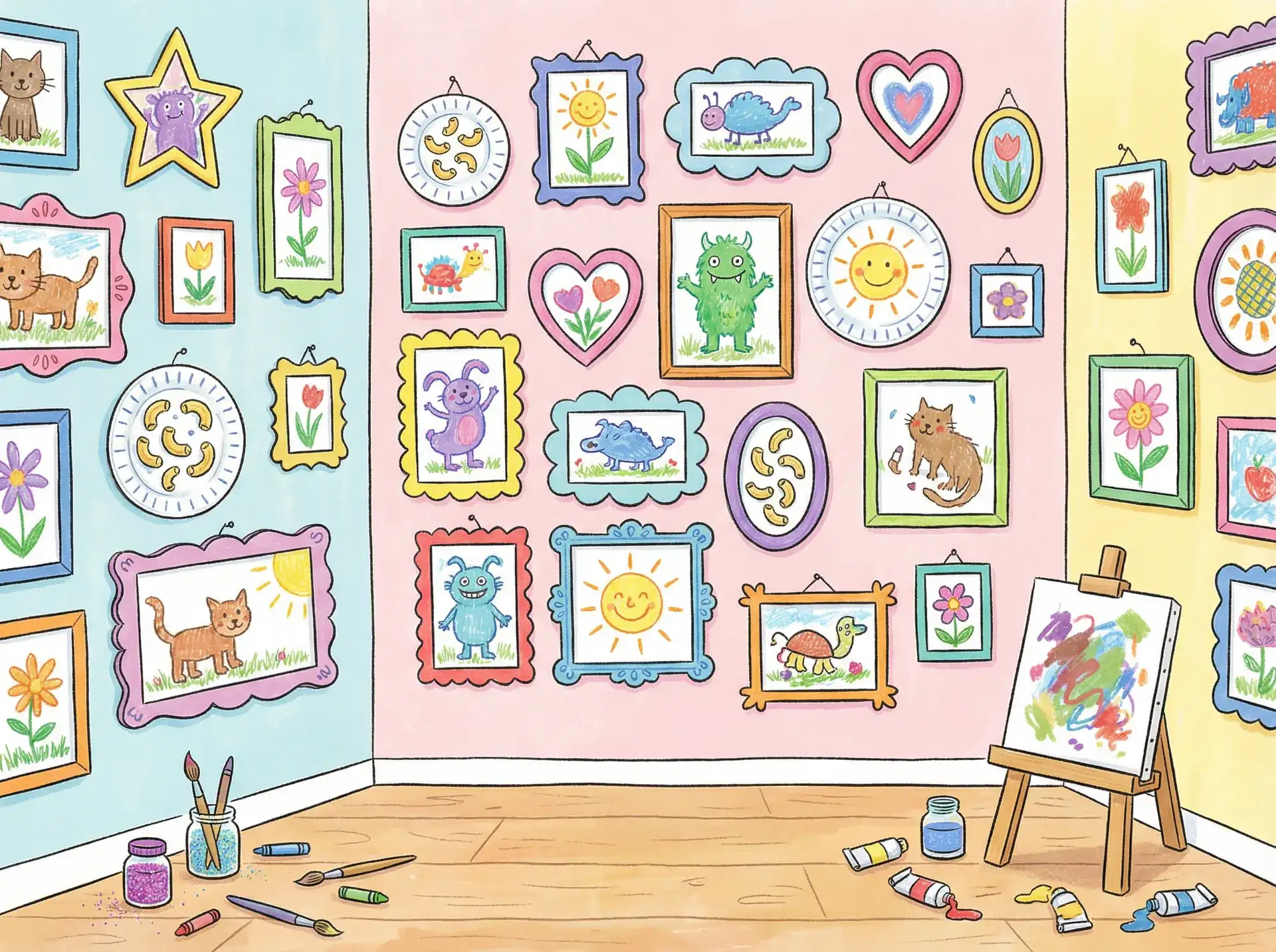 小朋友的彩色画作 - japonensisJAVA1080HDTV 创意展示